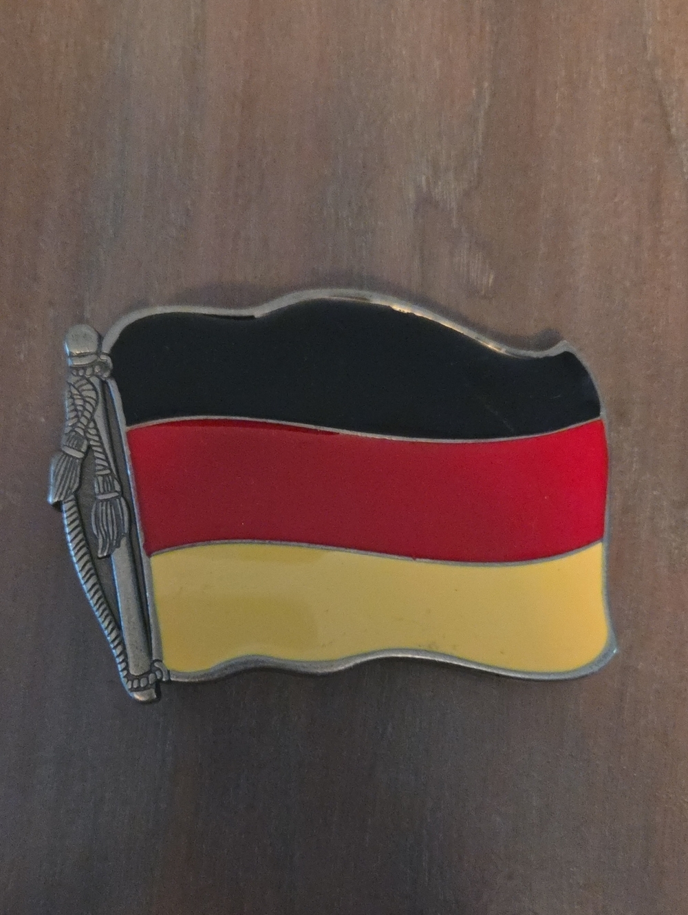 Vintage German Flag Belt Buckle Deutschland
